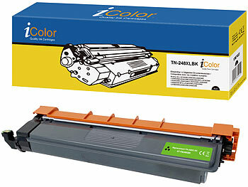 Toner Laserdrucker für Brother: iColor Toner schwarz, ersetzt Brother TN-248XLBK, für bis zu 3000 Seiten 