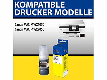 iColor Nachfülltinte für Canon, bk, c, m, y, ersetzt Gi-55, Sparset