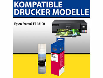 iColor Nachfülltinte für Epson, bk, c, m, y, lc, lm, ersetzt 107