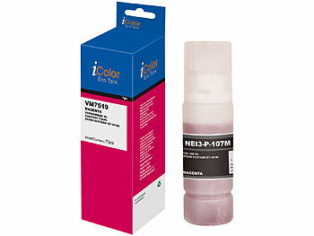 iColor Nachfülltinte für Epson, bk, c, m, y, lc, lm, ersetzt 107