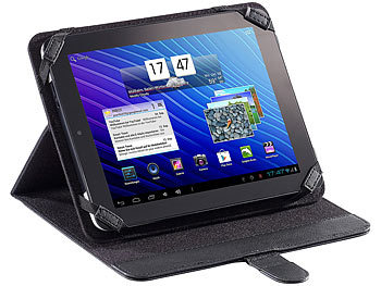 Tablet Schutztasche: TOUCHLET Universal Schutzhülle mit Aufsteller für Tablet-PCs bis 15 x 20 cm