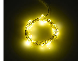 Stecker innen Deko Lichtband Weihnachten Lichterkranz Festival Wire Xmas Flaschenlicht