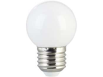 Luminea 12er-Set LED-Lampen, E27 Retro, G45, 50 lm, 1 W, 2700 K