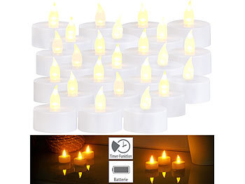 24x Flackern Flameless LED Teelichter elektrische Kerzen Teelicht mit Batterie 