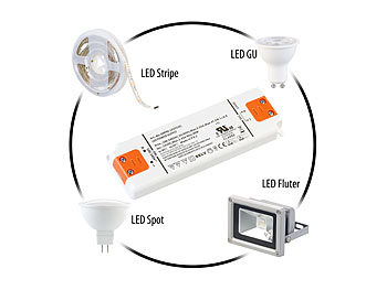revolt LED-Transformator, 230V auf 12V, Gesamtlast bis 40 W, 156 x 50 x 17 mm