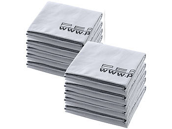 Fleece Handtuch: PEARL 10er-Set extra-saugfähige Mikrofaser-Badetücher, 180 x 90 cm, grau