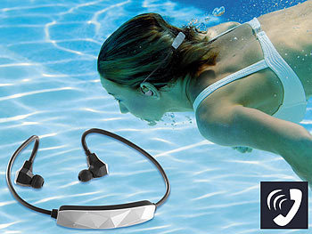 auvisio Wasserdichtes Sport-Headset mit Bluetooth 4.0, aptX (refurbished)