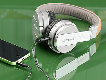 auvisio Faltbarer On-Ear-Kopfhörer mit Bluetooth, Freisprech-Funktion, MP3, FM