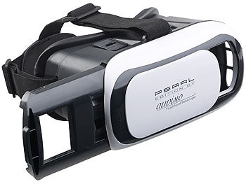 auvisio Virtual-Reality-Brille für Smartphones, 3D-Justierung