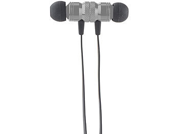 auvisio In-Ear-Stereo-Headset SH-30 mit Bluetooth 4.1 und Magnet-Verschluss