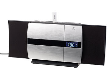 auvisio Vertikale Stereoanlage mit Bluetooth, CD, Versandrückläufer