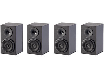 auvisio Analoges 5.1-Lautsprecher-System für PC, TV, DVD, Beamer & Co., 120 W