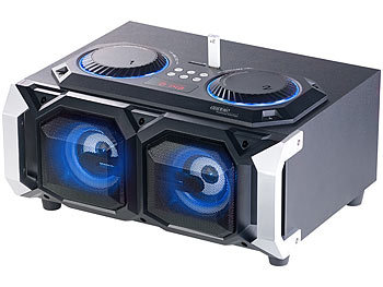 auvisio 2.1-Stereo-Partyanlage, Bluetooth mit Karaoke,100 W(Versandrückläufer)