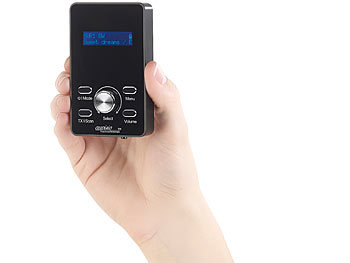 auvisio 2in1-Digital-DAB+/FM-Taschenradio & FM-Transmitter mit RDS und Akku