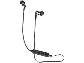 PEARL In-Ear-Headset IHS-75.bt mit Bluetooth 4.1 & 3-Tasten-Bedienteil