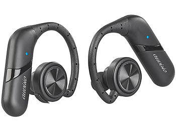 auvisio True Wireless In-Ear-Headset, Ohrbügel, Bluetooth 5, 15 Std. Spielzeit