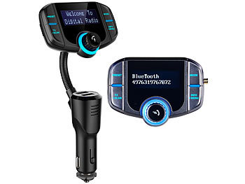 Antenne USB Ladegerät Funkempfänger Tuner FM Transmitter Adapter Auto Car DAB