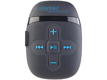 auvisio Wasserdichter Sport-MP3-Player mit FM-Radio und 16 GB Speicher, IPX8
