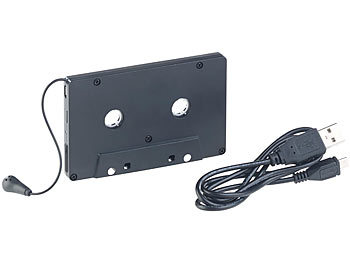 auvisio Kabelloser Kassetten-Musik-Adapter, Bluetooth 5.0, Versandrückläufer