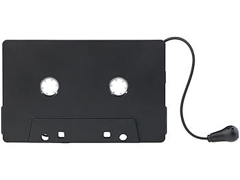 auvisio Kabelloser Kassetten-Musik-Adapter, Bluetooth 5.0, Freisprech-Funktion