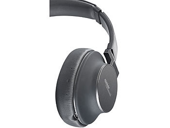auvisio Premium-Over-Ear-Headset, Bluetooth, Active Noise Cancelling bis 25 dB