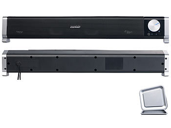 auvisio 2.1-Soundbar mit externem Subwoofer für PC und TV, Bluetooth, 40 Watt