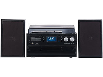 Stereoanlage mit Plattenspieler CD und Kassette