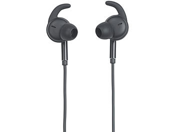 auvisio ANC Stereo-In-Ear-Headset, Bluetooth aptX, Geräusch-Unterdrückung 25dB
