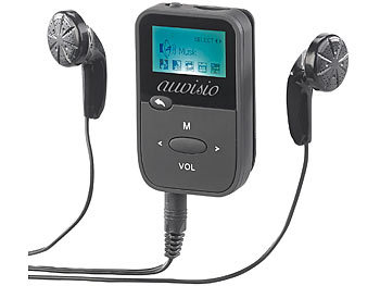 auvisio 2in1-Audio-Player & Sprachrekorder, MP3/WMA/WAV, LCD-Display, microSD