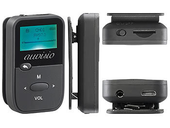 auvisio 2in1-Audio-Player & Sprachrekorder, MP3/WMA/WAV, LCD-Display, microSD