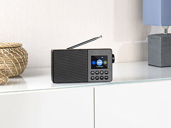 VR-Radio Mobiles Akku-Digitalradio mit DAB+, FM, Bluetooth & Farbdisplay, 6 W