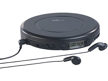 auvisio Tragbarer CD-Player mit Ohrhörern, Versandrückläufer