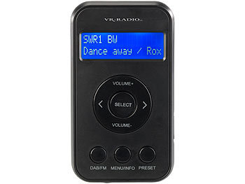Tragbares Digital DAB FM Radio USB Rechargeable für Küche Garten Kompaktes 