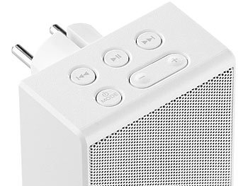 auvisio UKW-Steckdosenradios mit und Freisprechern, Bluetooth:  UKW-Steckdosenradio und Freisprecher, Bluetooth 5, 30 Senderspeicher ( Lautsprecher, Bluetooth)