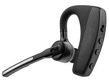 Callstel Headset 5.0, Bluetooth: Headset, aptX, HD-Mikrofone, 2 (Headset Bluetooth) Windgeräusch-Unterdrückung HD, Bluetooth 5.0, 5, Aptx