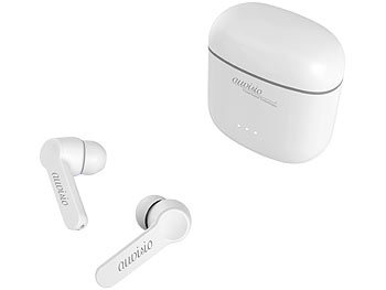 auvisio In-Ear-Stereo-Headset mit Bluetooth 5, Ladebox, bis 22 Std. Spielzeit