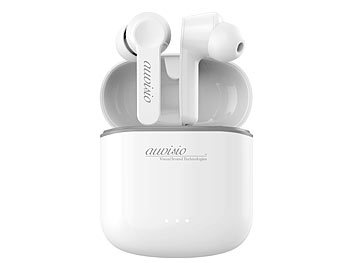 auvisio In-Ear-Stereo-Headset mit Bluetooth 5, Ladebox, bis 22 Std. Spielzeit