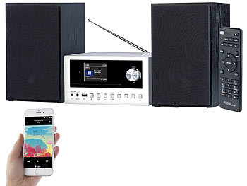 auvisio Micro-Stereoanlage mit Webradio, DAB+, FM, Versandrückläufer