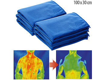 Kälte Tuch: PEARL 6er-Set effektiv kühlende Multifunktionstücher, je 100 x 30 cm