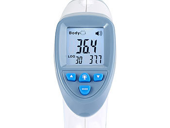 newgen medicals Medizinisches 2in1-Infrarot-Stirn- & Oberflächen-Thermometer