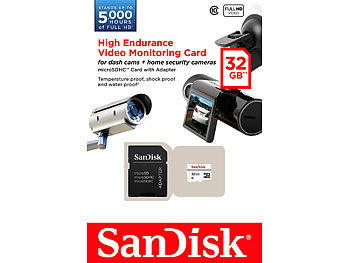 SanDisk High Endurance microSDHC-Speicherkarte 32 GB, Class 10