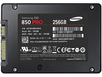 Samsung 850 PRO interne SSD-Festplatte, 256 GB (MZ-7KE256BW)