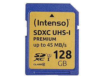 Intenso Premium SDXC-Speicherkarte 128 GB, UHS-I, Class 10 / U1