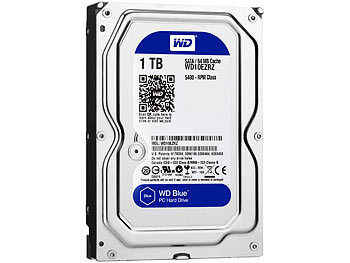HDD: Western Digital WD Blue interne 3,5"-Festplatte WD10EZRZ, 1 TB, SATA III