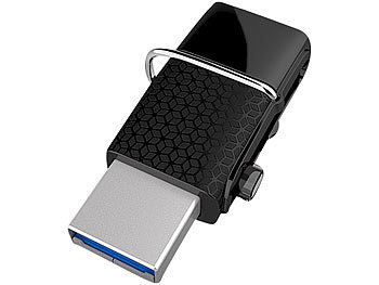 SanDisk Ultra Dual USB-Laufwerk 3.0, 128 GB, OTG, USB + Micro-USB