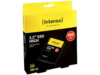 SSD Platte: Intenso SSD High 480 GB (2,5", SATA III)