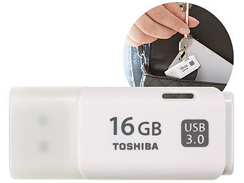 Toshiba USB-3.0-Stick TransMemory U301, 16 GB, Super Speed, weiß