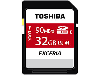 Toshiba Exceria SDHC-Speicherkarte N302, 32 GB, Class 10 / UHS U3