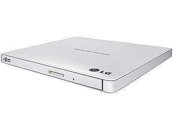 LG GP57EW40 externer DVD-Brenner, 8x, Slim, weiß