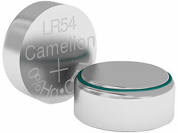 Camelion 10er-Set Alkaline-Knopfzellen LR54 / AG10, 1,5 V, 78 mAh